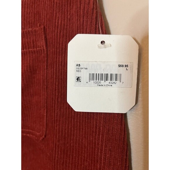 Corduroy Mini Skirt Sz Large Rust Red Fall NWT Altar’d State Ensley y2k style - Picture 2 of 4